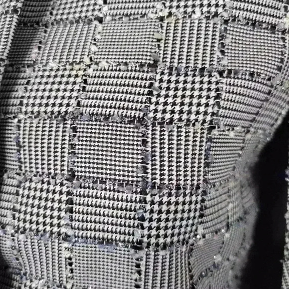 Abbey Glass tweed houndstooth metallic thread cape XL - Picture 2 of 9